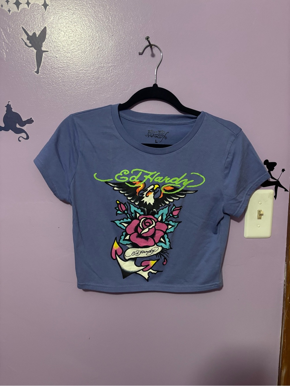 Ed Hardy Lavender  Baby Tee